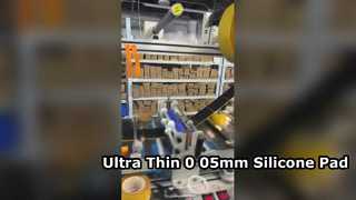 Uno sguardo più da vicino: nastro in gomma siliconica NBR EPDM con spessore 0,05 mm per dente blu