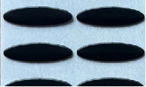 superficie regolare del nastro ad alta temperatura di Ptfe di ellisse di 0.6mm con 3M Glue