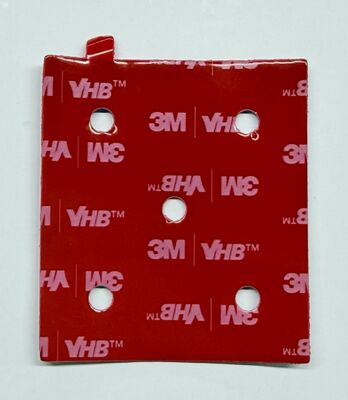 Nastro biadesivo in schiuma 3M VHB Red Liner, adesivo acrilico fustellato personalizzato, resistente alle alte temperature