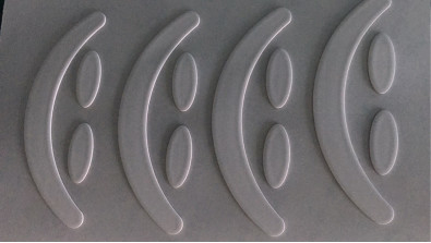 pattino tagliato plastica spessa di 0.45mm PTFE nell'attrezzatura mescolantesi e in Obturateur della pittura