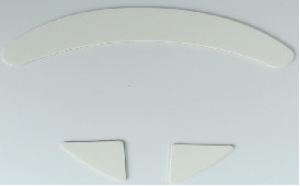 Il topo ottico della scivolata PTFE pattina topo spesso di lunghezza 0.7mm di 80mm
