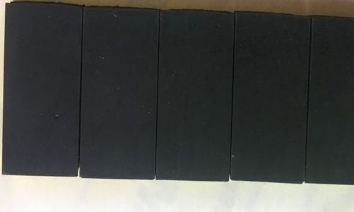 Lo strato A2180010218101002E della gomma di silicone della stampante NBR EPDM ha certificato le strisce nere