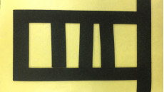 striscia su ordinazione di 0.3mm EVA Thin Craft Foam Inner che riveste certificazione di UL94 HBF