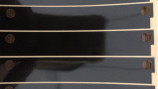 L'ANIMALE DOMESTICO nero brillante ha tagliato leggermente la striscia a stampo tagliente lunga flessibile del piccolo foro due di Mylar