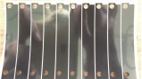 L'ANIMALE DOMESTICO nero brillante ha tagliato leggermente la striscia a stampo tagliente lunga flessibile del piccolo foro due di Mylar