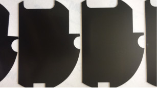 L'ANIMALE DOMESTICO nero brillante ha tagliato il rivestimento a stampo tagliente riflettente di Mylar ignifugo