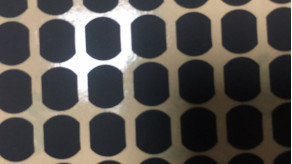 Tessuto rivestito di silicone del film di poliestere di Matte Black Irregular Shape Mylar 0.3mm