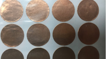 stagnola materiale conduttiva del rame di conducibilità termica di calore alta 0.075mm del metallo 0.8W