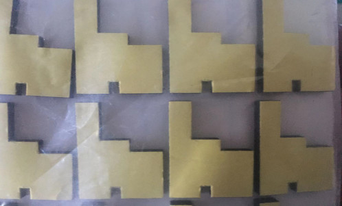 Bordo antiurto spesso della schiuma di PORON BISCO 55*24*1.5mm coperti dal nastro adesivo