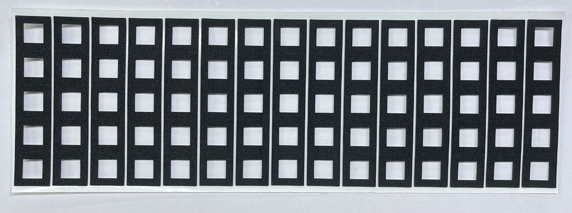 Custom Die-Cut Black EVA Foam Frame-Shaped Shockproof Gasket, Self-Adhesive Border Spacer Pad for Electronic Components