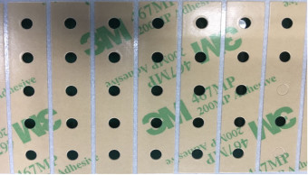 ASTM D3330 ha verificato chiari l'autoadesivo trasparente di 3M 467 bilaterali del nastro a tastiere
