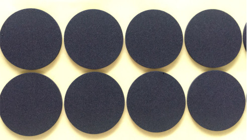 EVA Foam Diameter su ordinazione nera rotonda D80*1.5mm 60 gradi duro intorno al cuscino