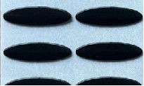 superficie regolare del nastro ad alta temperatura di Ptfe di ellisse di 0.6mm con 3M Glue