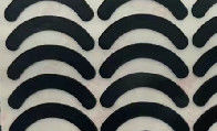 Curve PTFE nero Mouse Skates Mouse Feet Dimensione 43*8*0.8mm