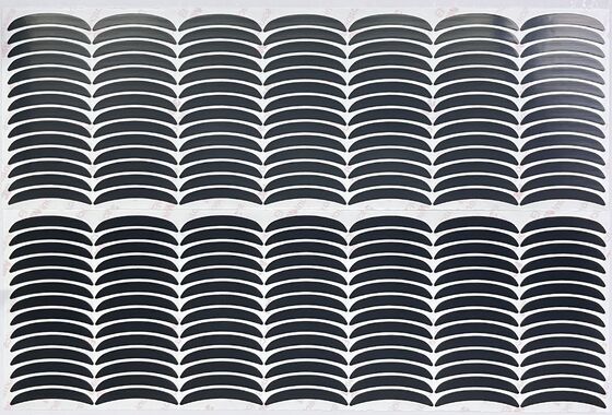Pattini per topi in PTFE a mezzaluna nera innocui, resistenti al calore con adesivo