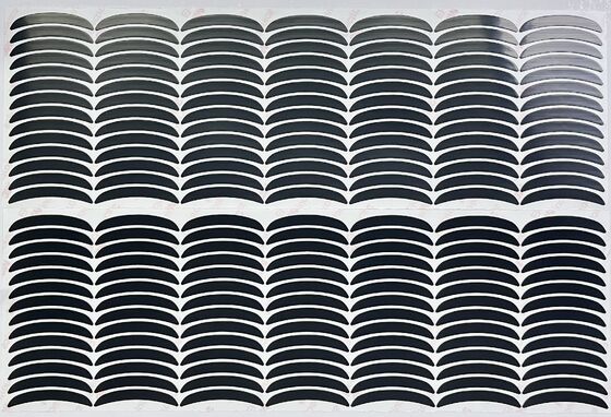 Pattini per topi in PTFE a mezzaluna nera innocui, resistenti al calore con adesivo