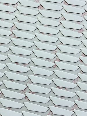 White Rhombus PTFE Gaming Mouse Skates, 9448HK Adesivo resistente alle alte temperature