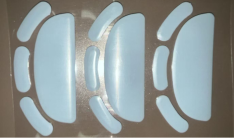Pattini per mouse in politetrafluoroetilene grigio kit piedini per mouse PTFE