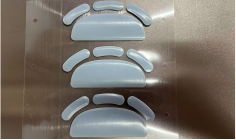 Pattini per mouse in politetrafluoroetilene grigio kit piedini per mouse PTFE