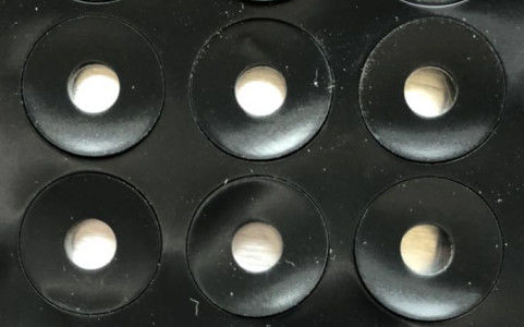 Cuscinetto di gomma del silicone del computer intorno ai piedi del cerchio 0.05mm NR spesso EPDM