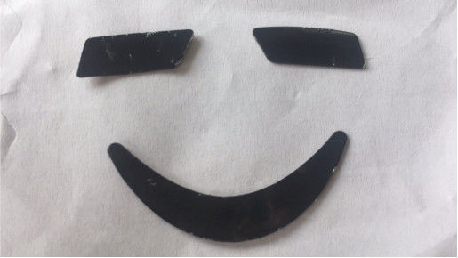 Il doppio di plastica DE LLo strato del PTFE nero innocuo ha parteggiato cuscinetti adesivi DE LLo scorrevole del topo