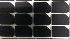 Cuscino di gomma tagliato nero dei prodotti NBR NR EPDM del butadiene del nitrile del silicone