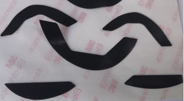 pattini ad alta temperatura scuri DE LLa scivolata di 0.7mm Grey Mouse Feet PTFE UPE