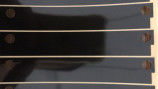 L'ANIMALE DOMESTICO nero brillante ha tagliato leggermente la striscia a stampo tagliente lunga flessibile del piccolo foro due di Mylar