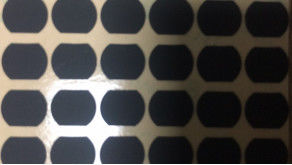 Tessuto rivestito di silicone del film di poliestere di Matte Black Irregular Shape Mylar 0.3mm