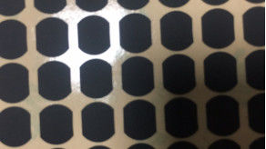 Tessuto rivestito di silicone del film di poliestere di Matte Black Irregular Shape Mylar 0.3mm
